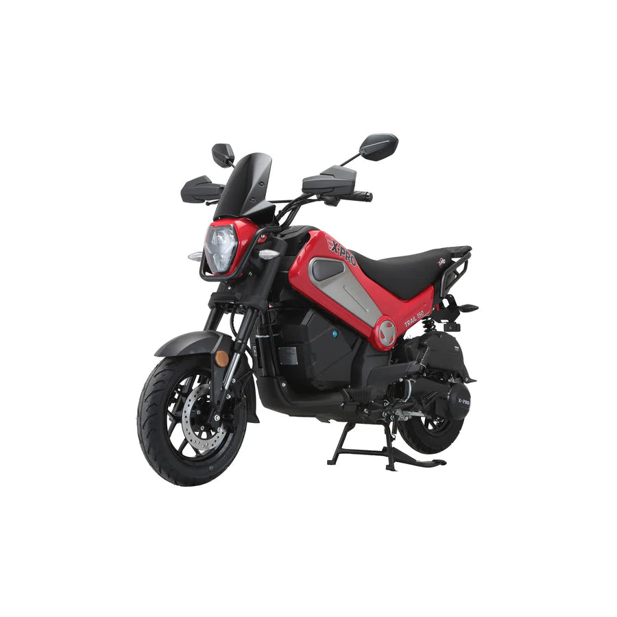 X-PRO Trail 150 Motorcycle with Automatic Transmission, Electric/Kick Start! 12"/10" Aluminum Wheels! LED Lights!