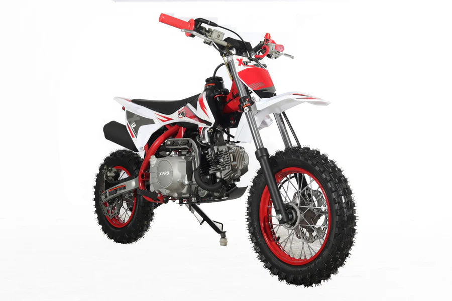 X-PRO X12 110cc Dirt Bike with Automatic Transmission, Electric Start, 12in/10in Wheels!