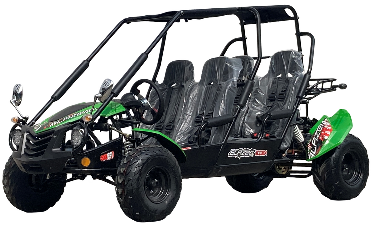 TrailMaster Blazer4 200EX EFI 4-Seater Buggy Go Kart, Extended Cab