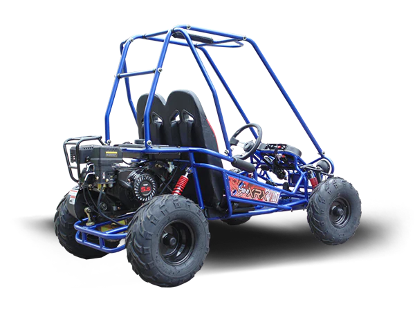TrailMaster MINI XRX+ Kids Go Kart, 5.5hp Gas Engine with Electric Start, Remote Start/Kill, Ages 4-9