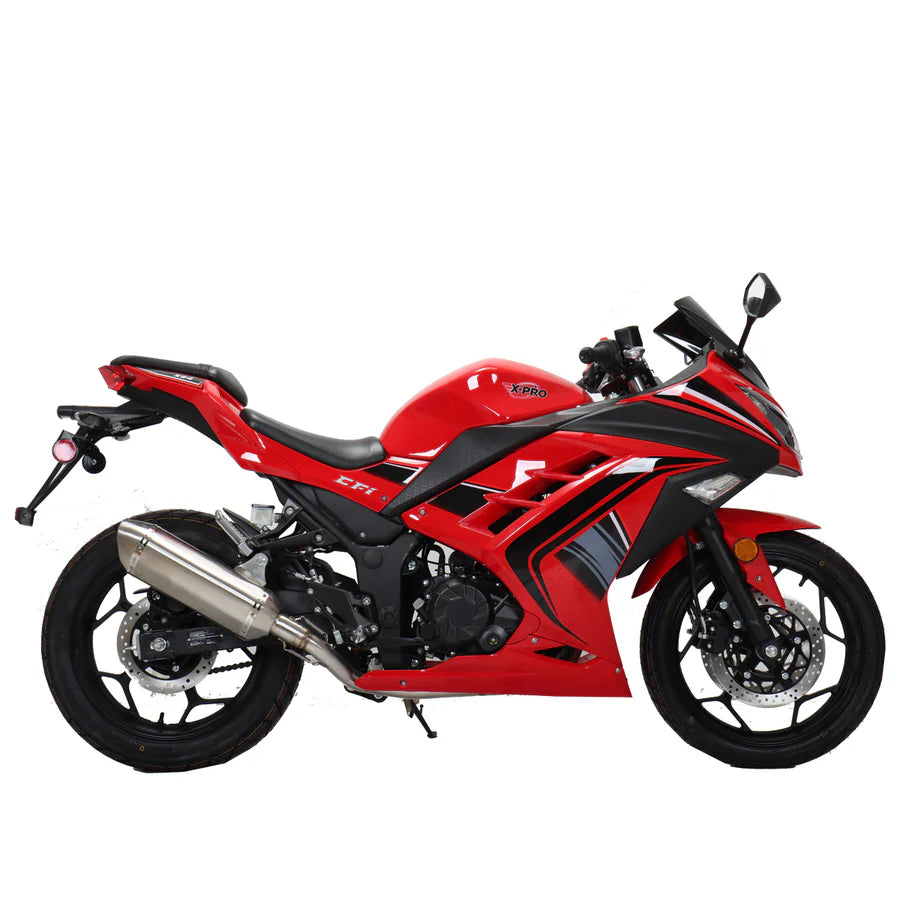 X-PRO Roaster 250 Electronic Fuel Injection Street Motorcycle with 6-Speed Manual Transmission, Electric Start! 17in Wheels! Assembled In Crate!