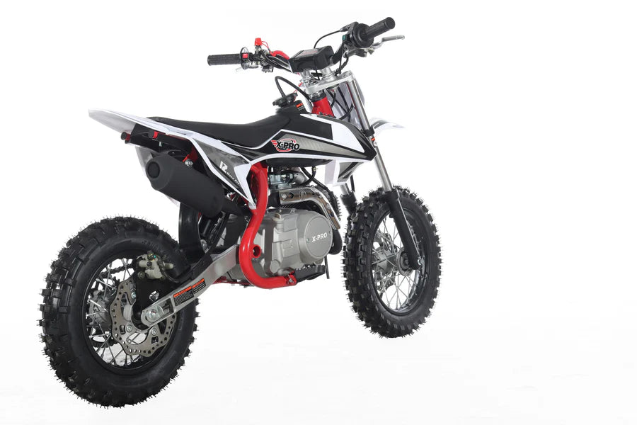 X-PRO X12 110cc Dirt Bike with Automatic Transmission, Electric Start, 12in/10in Wheels!
