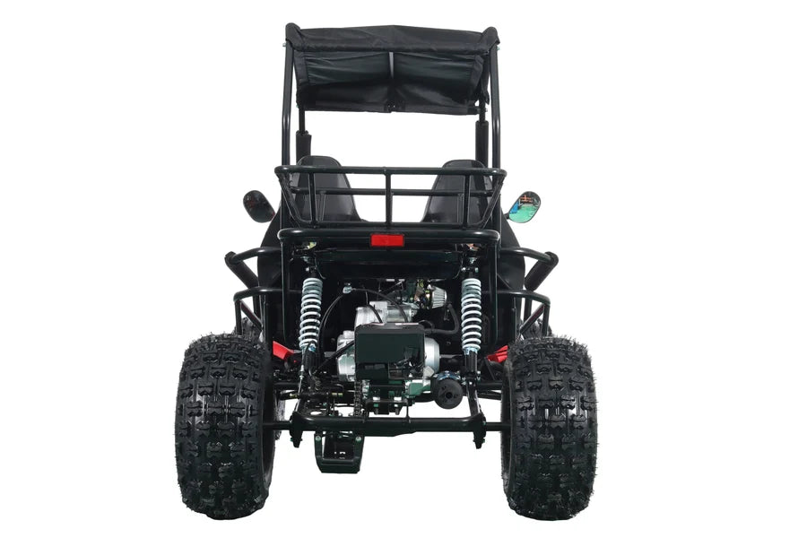 X-PRO Rover 150 Go Kart with 3-Speed Semi-Automatic Transmission w/Reverse, LED Headlights, Big 19in/18in Wheels!