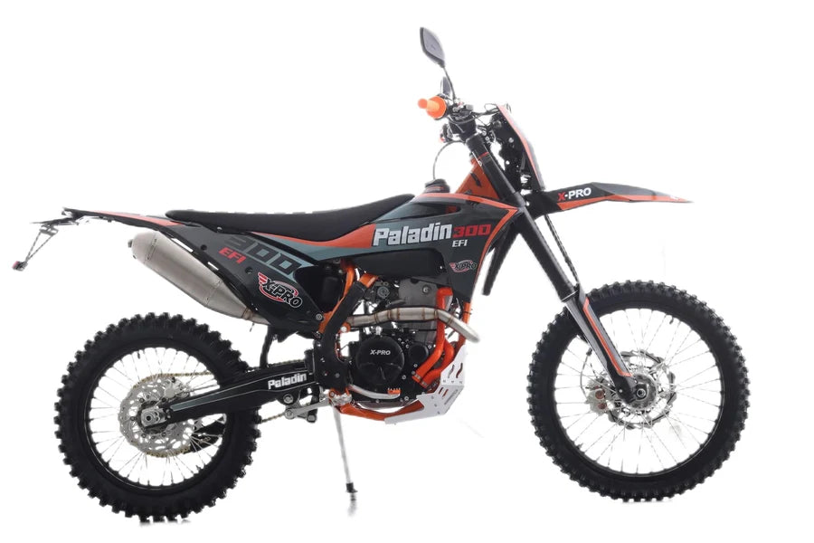 X-PRO Paladin 300 EFI Dirt Bike with 6-Speed Manual Transmission and Balance Shaft and Dual Overhead Camshaft (DOHC) with Four Valves Engine, Electric Start! Big 21in/18in Wheels! (LOW STOCK)