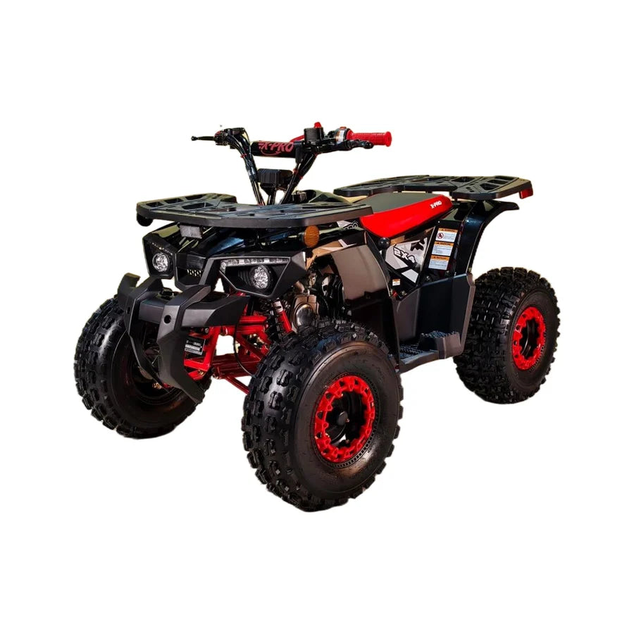 X-PRO Orca 125cc ATV with Automatic Transmission w/Reverse, LED Headlights, Electric Start, Big 19"/18" Tires!