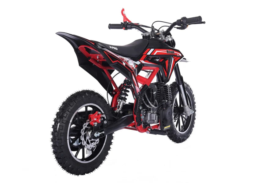 X-Pro Brand New Hawk 40cc Gas Power Mini Pit Dirt Bike, 4 Stroke engine, Pull Start, 10in Wheels
