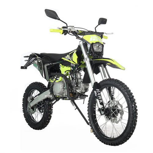 X-PRO Hawk 125cc Dirt Bike with All Lights and 4-speed Manual Transmission! Electric/Kick Start, Big 19in/16in Tires! Zongshen Brand Engine!