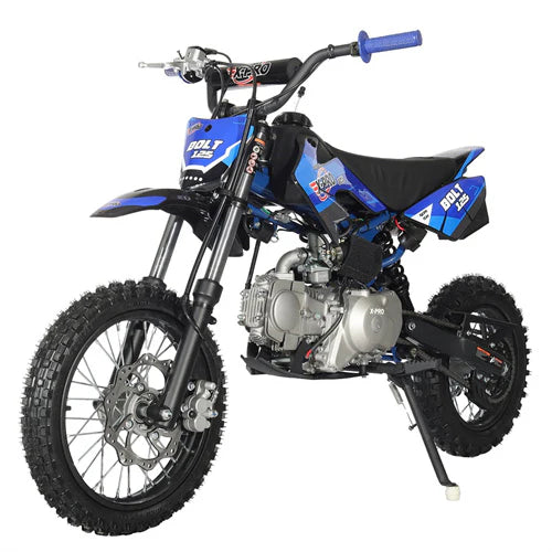 X-PRO Bolt 125cc Dirt Bike with Automatic Transmission, Electric Start, Big 14in/12in Tires!