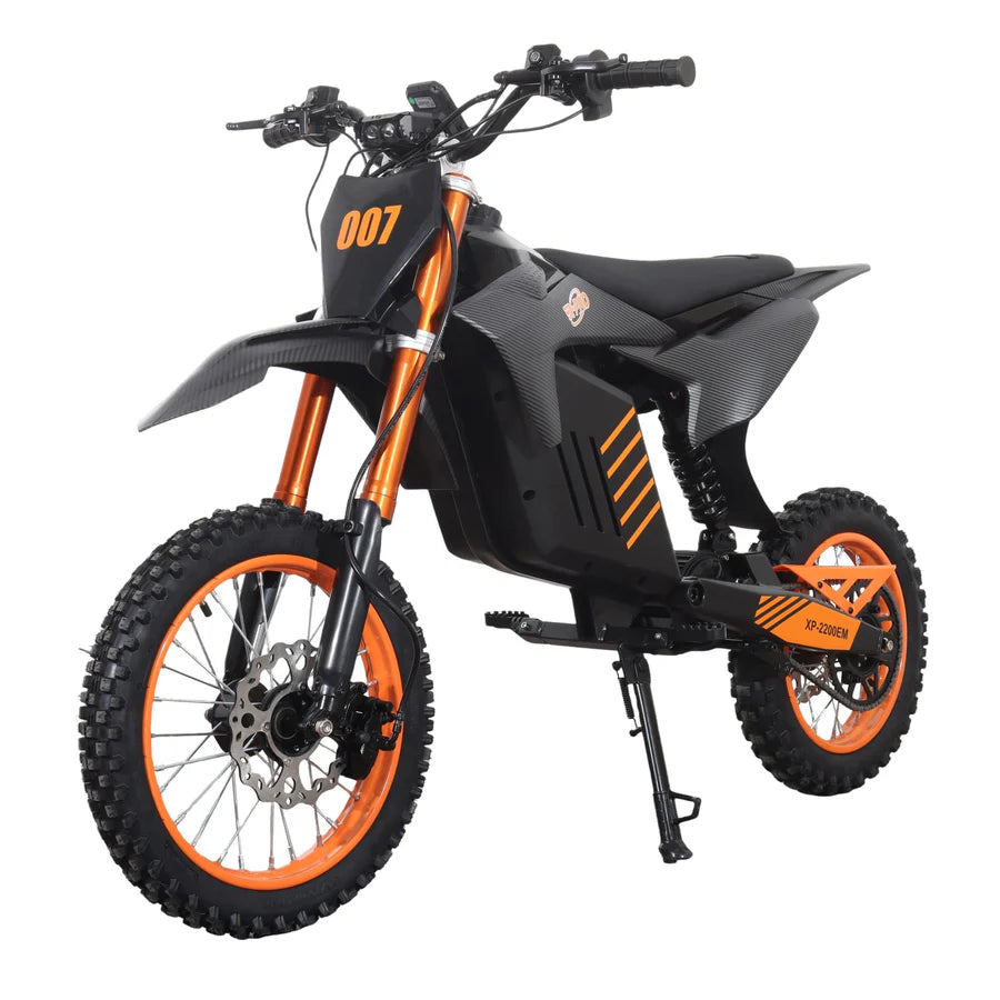 X-PRO Drax Sport 2700W 48V 23AH Teens Adults Electric Dirt Bike with New Version LED Light! 14"/12" Wheels!