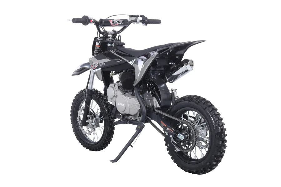 X-PRO Lynx 125cc Dirt Bike with 4-Speed Manual Transmission, Kick Start, Big 14"/12" Tires! Zongshen Brand Engine!