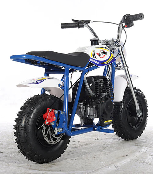 X-PRO Typhoon 40cc Mini Dirt Bike With Pull Start! Chain Drive, Disc Brakes! 6 Tires!