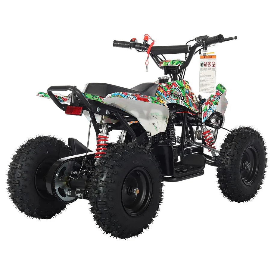 X-PRO Thunder 40cc ATV with Chain Transmission, Pull start! Disc Brake! 6in Tires!