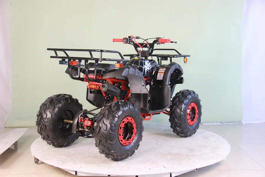 X-PRO Hawk 125cc ATV with Automatic Transmission w/Reverse, LED Headlights, Remote Control! Big 19in/18inTires!