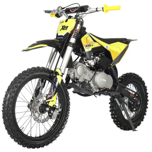 X-PRO X19 125cc Dirt Bike with 4-Speed Semi-Automatic Transmission, Kick Start, Big 17in/14in Tires! Zongshen Brand Engine!