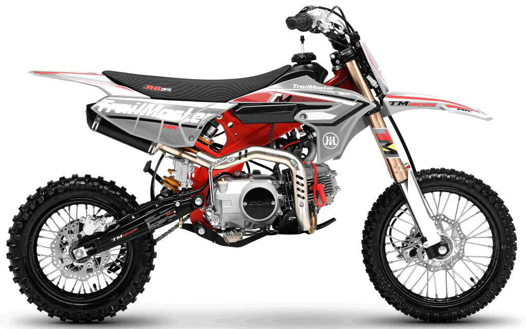 TrailMaster MK125ES Pro Series Dirt Bike, BOSCH EFI, 4-Speed, Electric Start, Dual Disc Brakes, (14/12) Wheels