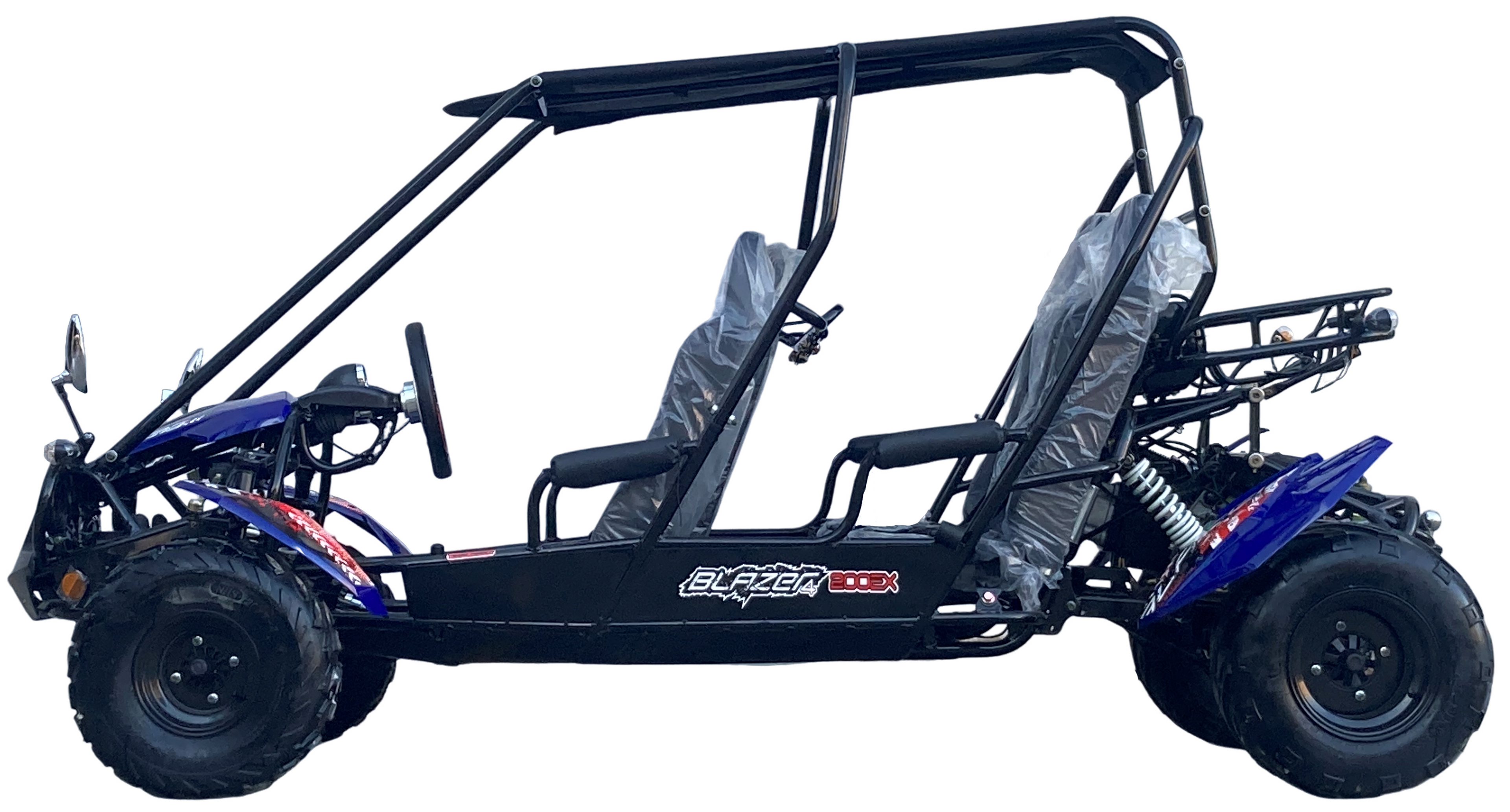 TrailMaster Blazer4 200EX EFI 4-Seater Buggy Go Kart, Extended Cab