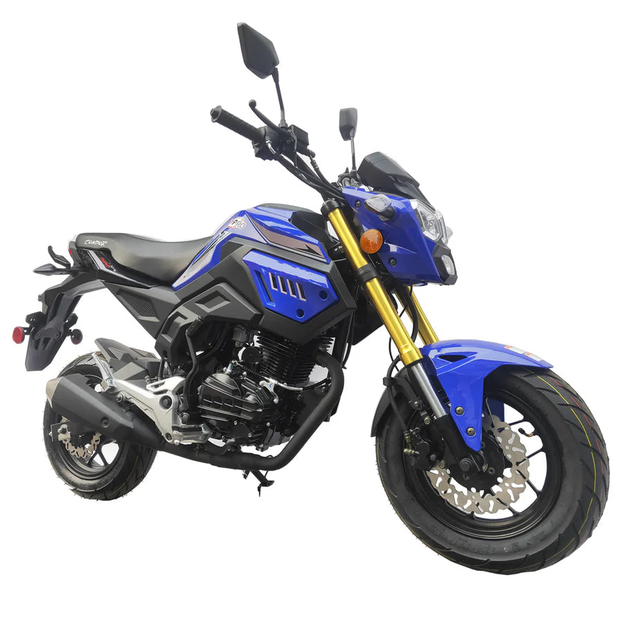 X-PRO Condor150cc Street Motorcycle with 5-Speed Manual Transmission, Electric/Kick Start! 12in Wheels!