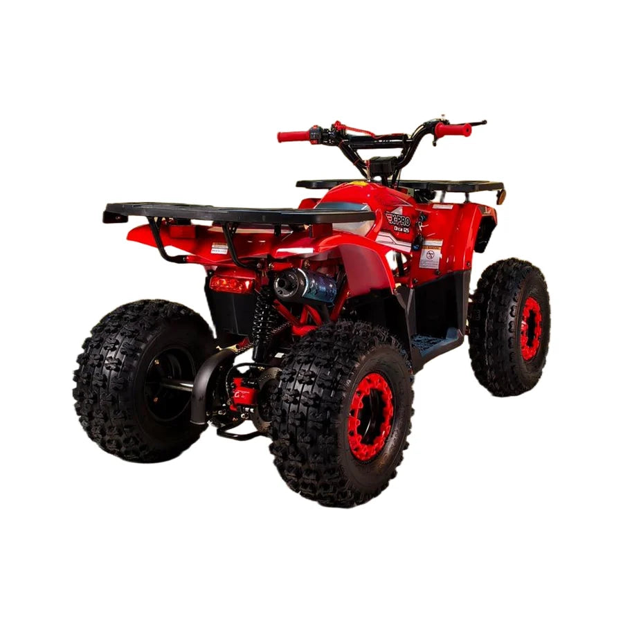 X-PRO Orca 125cc ATV with Automatic Transmission w/Reverse, LED Headlights, Electric Start, Big 19"/18" Tires!