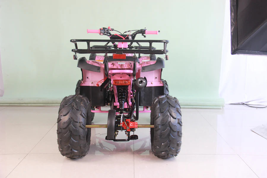 X-PRO Hawk 125cc ATV with Automatic Transmission w/Reverse, LED Headlights, Remote Control! Big 19in/18inTires!
