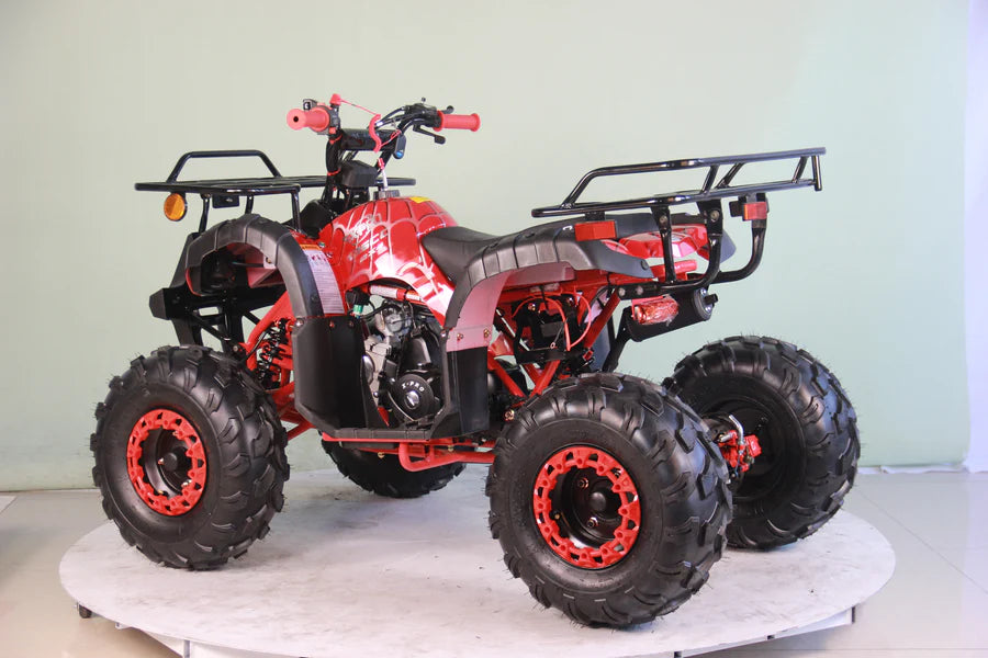 X-PRO Hawk 125cc ATV with Automatic Transmission w/Reverse, LED Headlights, Remote Control! Big 19in/18inTires!