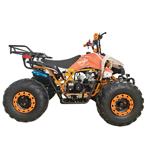 X-PRO Thunder 125cc ATV with Automatic Transmission w/Reverse, LED Headlights, Big 19in/18in Tires!