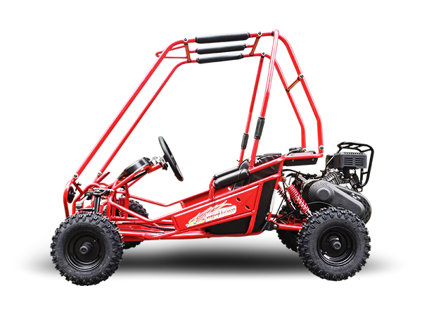 TrailMaster MINI XRS+ Kids Go Kart, 5.5hp Gas Engine, Dual Seats, Adjustable Pedals, Pull Start, Kids Ages 4-9