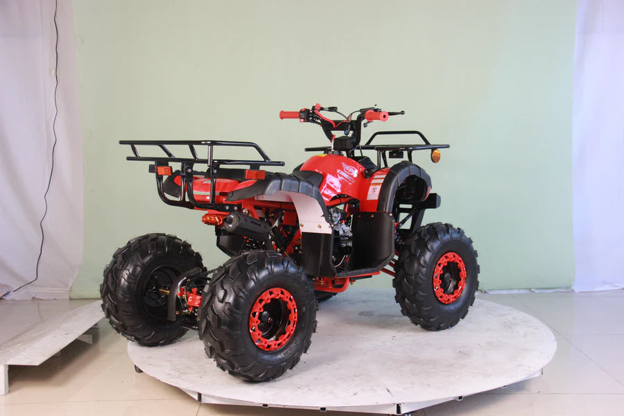 X-PRO Hawk 125cc ATV with Automatic Transmission w/Reverse, LED Headlights, Remote Control! Big 19in/18inTires!