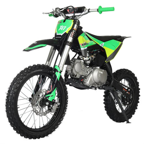 X-PRO X17 125cc Dirt Bike with Automatic Transmission, Electric Start, Big 17in/14in Tires!