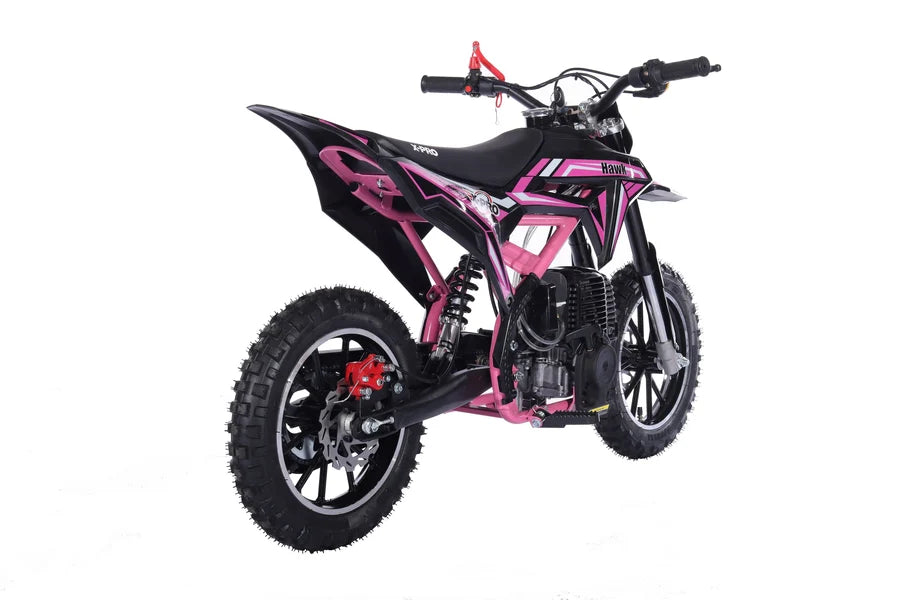 X-Pro Brand New Hawk 40cc Gas Power Mini Pit Dirt Bike, 4 Stroke engine, Pull Start, 10in Wheels