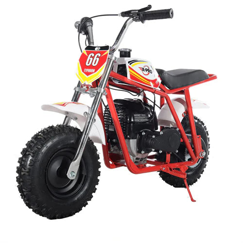 X-PRO Typhoon 40cc Mini Dirt Bike With Pull Start! Chain Drive, Disc Brakes! 6 Tires!
