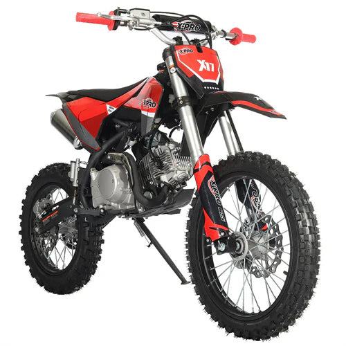 X-PRO X17 125cc Dirt Bike with Automatic Transmission, Electric Start, Big 17in/14in Tires!