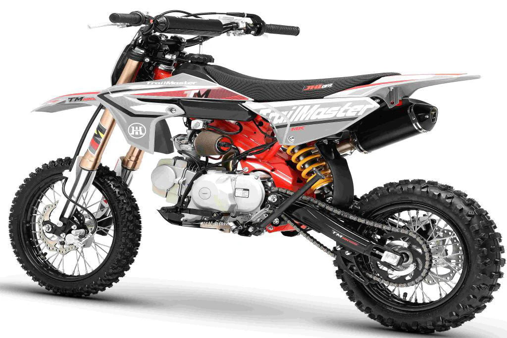 TrailMaster MK125ES Pro Series Dirt Bike, BOSCH EFI, 4-Speed, Electric Start, Dual Disc Brakes, (14/12) Wheels