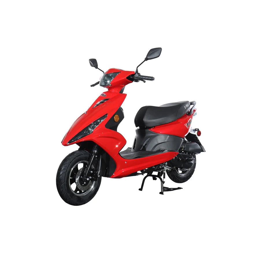 X-PRO Bali 50cc Moped Scooter with 10" Wheels! Electric/Kick Start! Large LED Headlights!