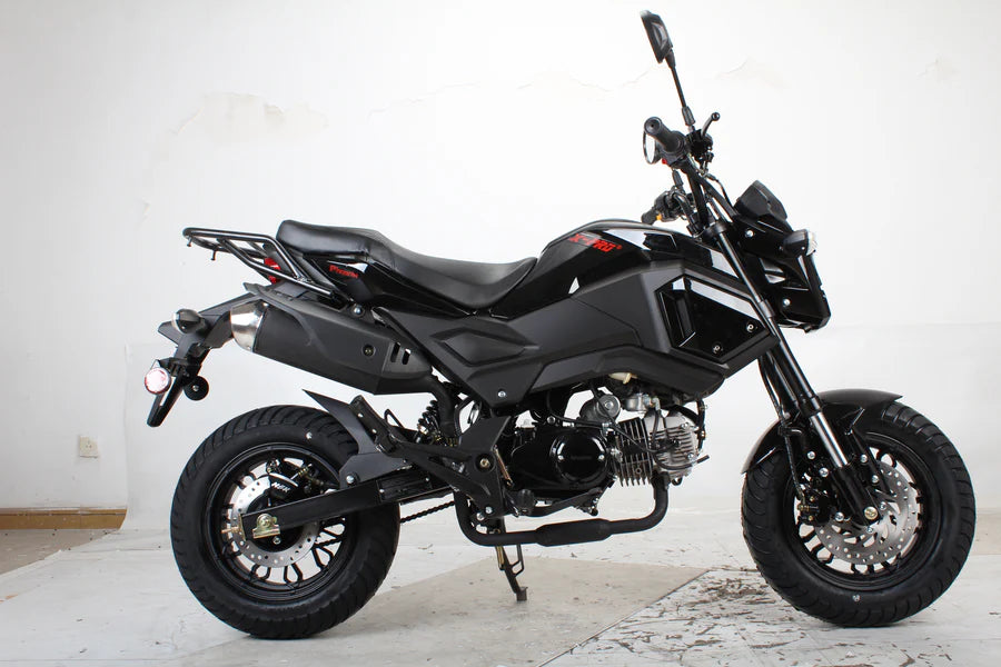 X-PRO 125cc Vader Motorcycle with Manual Transmission, Electric Start! Dual Headlights! Big 12in Wheels!