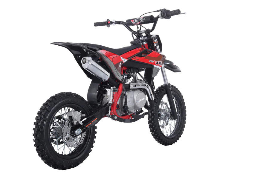 X-PRO Lynx 125cc Dirt Bike with 4-Speed Manual Transmission, Kick Start, Big 14"/12" Tires! Zongshen Brand Engine!