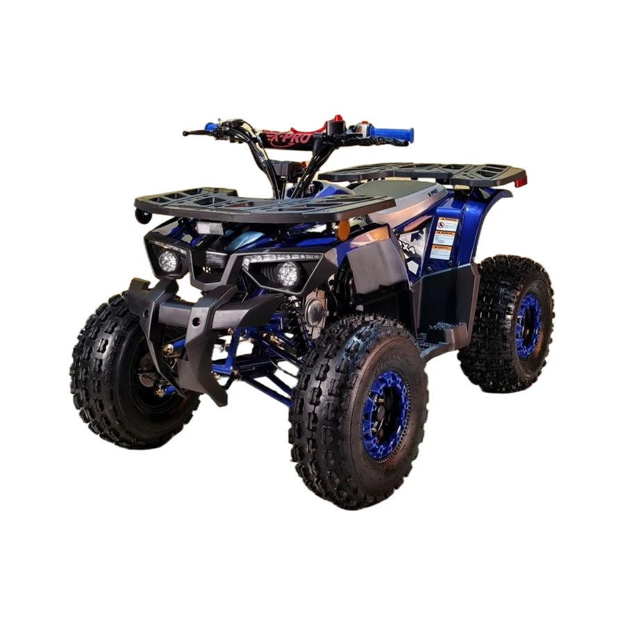 X-PRO Orca 125cc ATV with Automatic Transmission w/Reverse, LED Headlights, Electric Start, Big 19"/18" Tires!