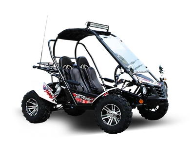 TrailMaster Blazer 200EX EFI Buggy Go Kart, LED Light Bar, Windshield Included