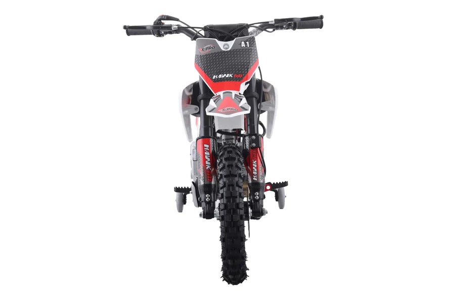 X-PRO Hawk 60 Dirt Bike with CVT Transmission, Electric start, Disc Brake! 10in Wheels! With Free Training Wheels!