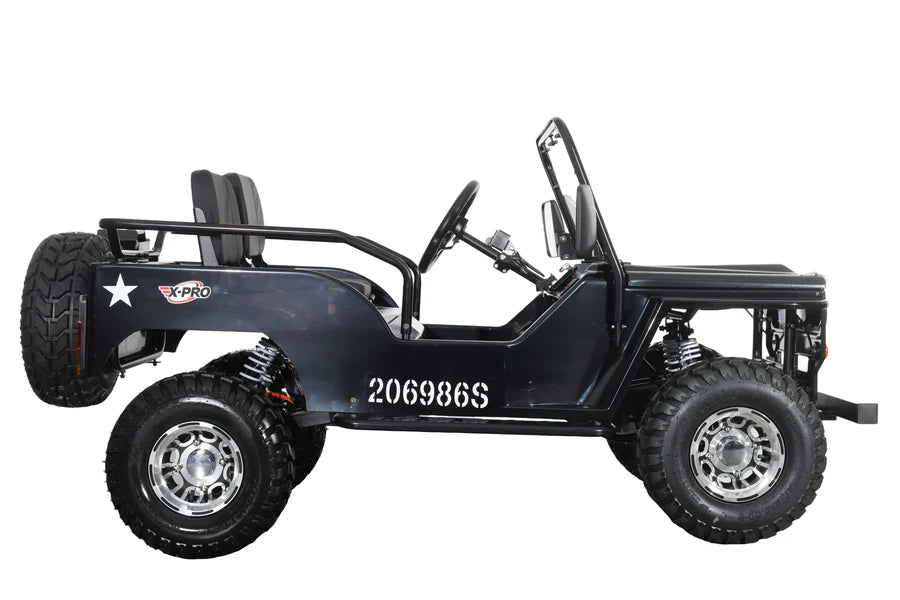X-PRO E-Ranger 3000W Peak Power 60V Electric Mini Jeep with Reverse and Disc Brake!