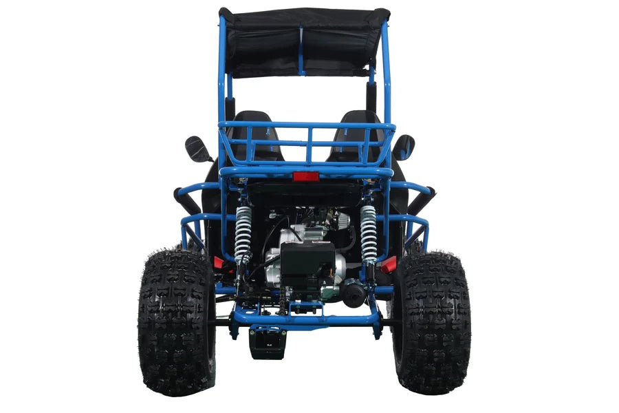 X-PRO Rover 150 Go Kart with 3-Speed Semi-Automatic Transmission w/Reverse, LED Headlights, Big 19in/18in Wheels!