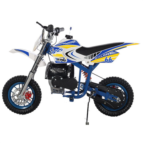 X-PRO Cyclone 40cc Mini Dirt Bike With Hand Pull Start! Chain Drive, Disc Brakes!