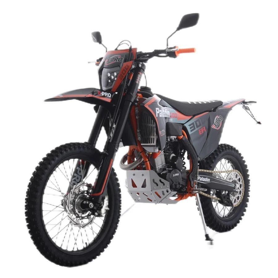 X-PRO Paladin 300 EFI Dirt Bike with 6-Speed Manual Transmission and Balance Shaft and Dual Overhead Camshaft (DOHC) with Four Valves Engine, Electric Start! Big 21in/18in Wheels! (LOW STOCK)
