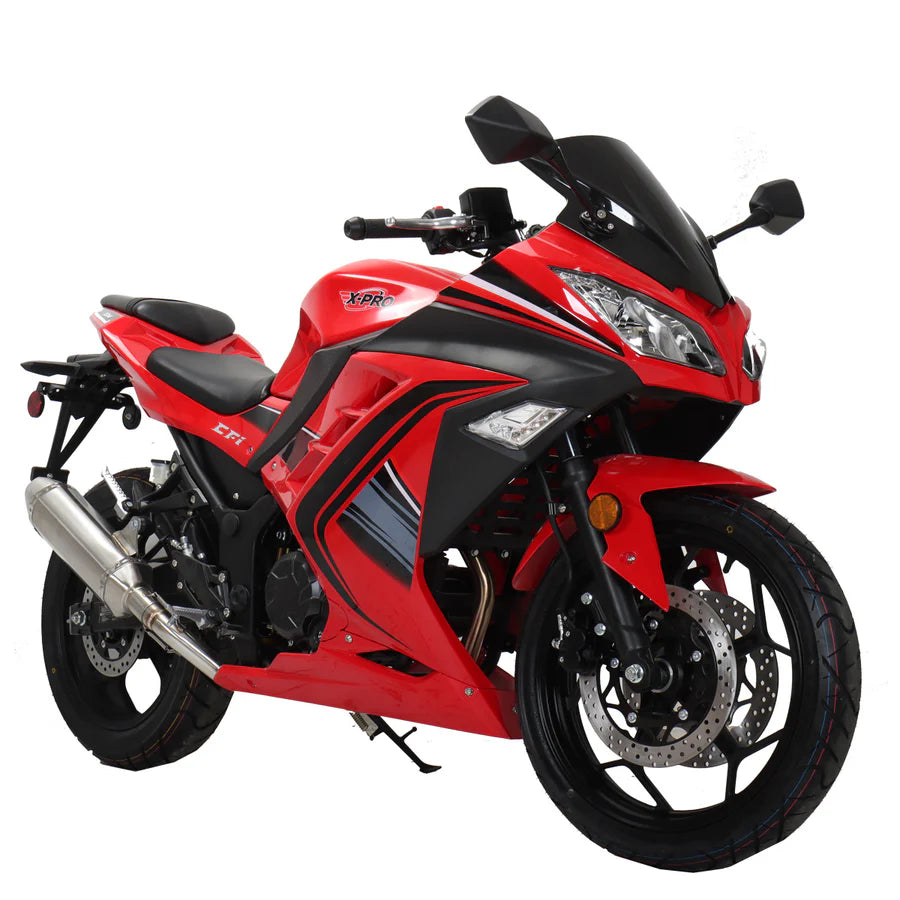X-PRO Roaster 250 Electronic Fuel Injection Street Motorcycle with 6-Speed Manual Transmission, Electric Start! 17in Wheels! Assembled In Crate!