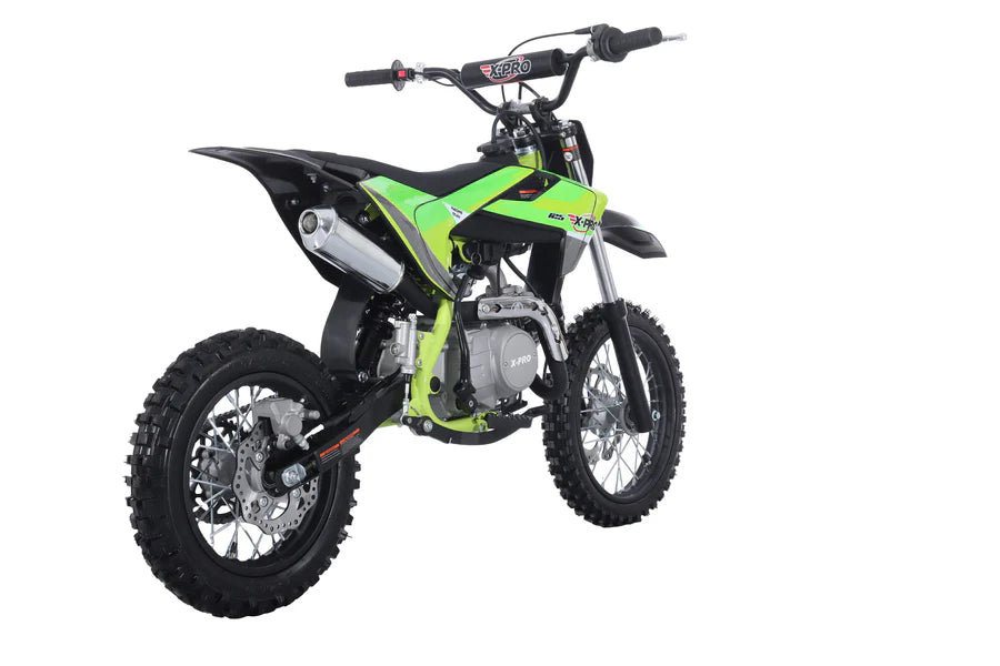 X-PRO Lynx 125cc Dirt Bike with 4-Speed Manual Transmission, Kick Start, Big 14"/12" Tires! Zongshen Brand Engine!