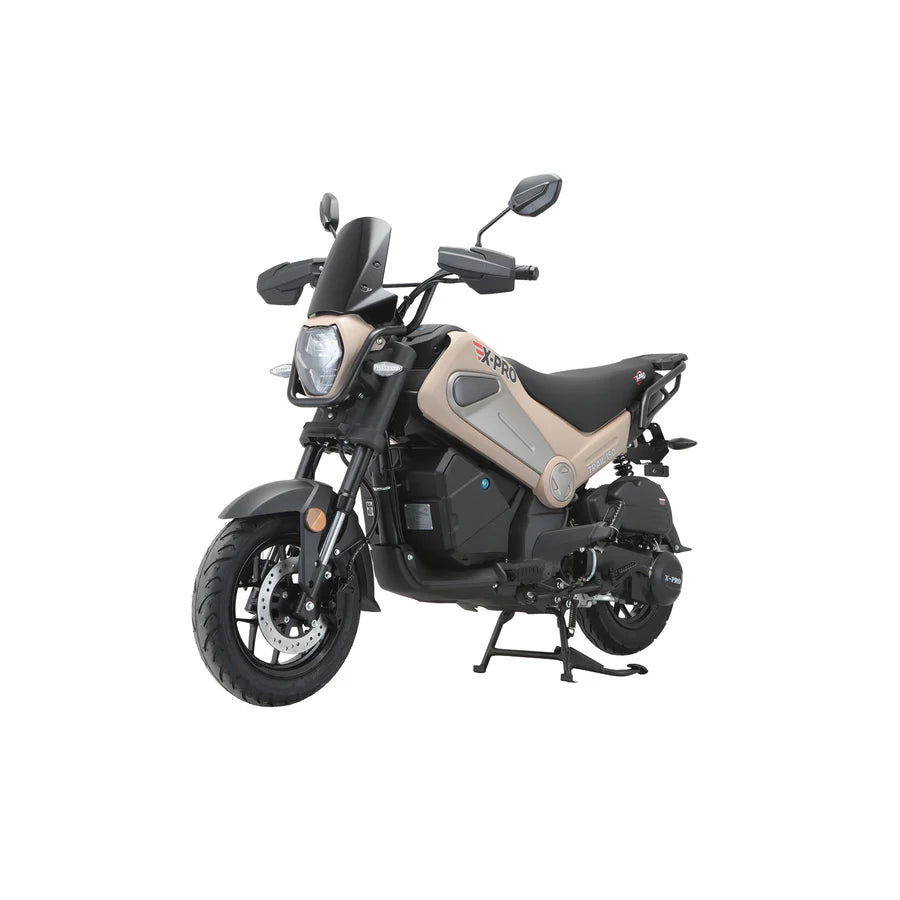 X-PRO Trail 150 Motorcycle with Automatic Transmission, Electric/Kick Start! 12"/10" Aluminum Wheels! LED Lights!