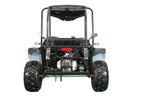 X-PRO Talon 125cc Go Kart with 3-Speed Semi-Automatic Transmission w/Reverse, LED Headlights, Big 18" Wheels! Hardtop Roof!