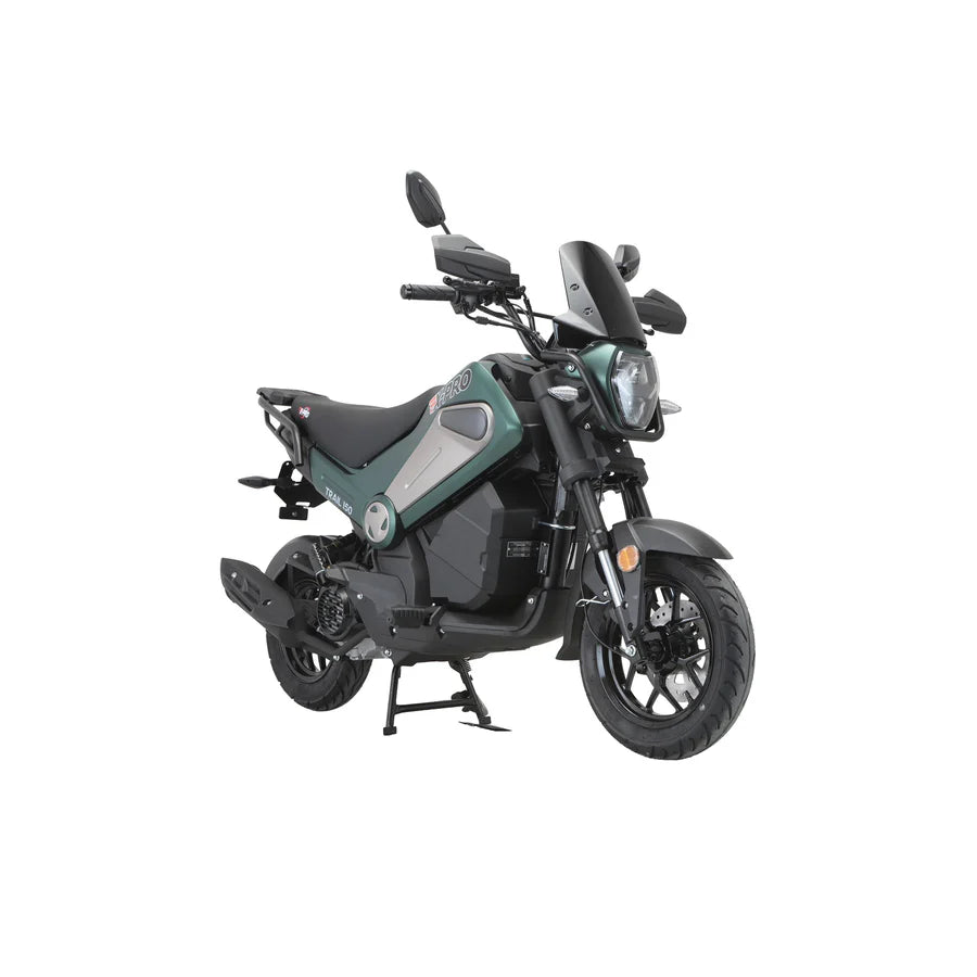 X-PRO Trail 150 Motorcycle with Automatic Transmission, Electric/Kick Start! 12"/10" Aluminum Wheels! LED Lights!