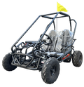 TrailMaster Apache 7 212cc Youth Go Kart for Kids Ages 10+ – Full Roll Cage, High-Back Seats, Over-the-Shoulder Harnesses, Air-Cooled Engine