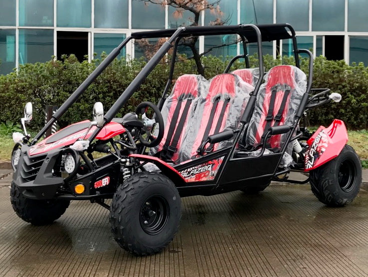 TrailMaster Blazer4 200EX EFI 4-Seater Buggy Go Kart, Extended Cab