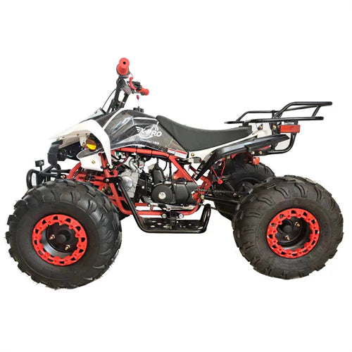 X-PRO Thunder 125cc ATV with Automatic Transmission w/Reverse, LED Headlights, Big 19in/18in Tires!